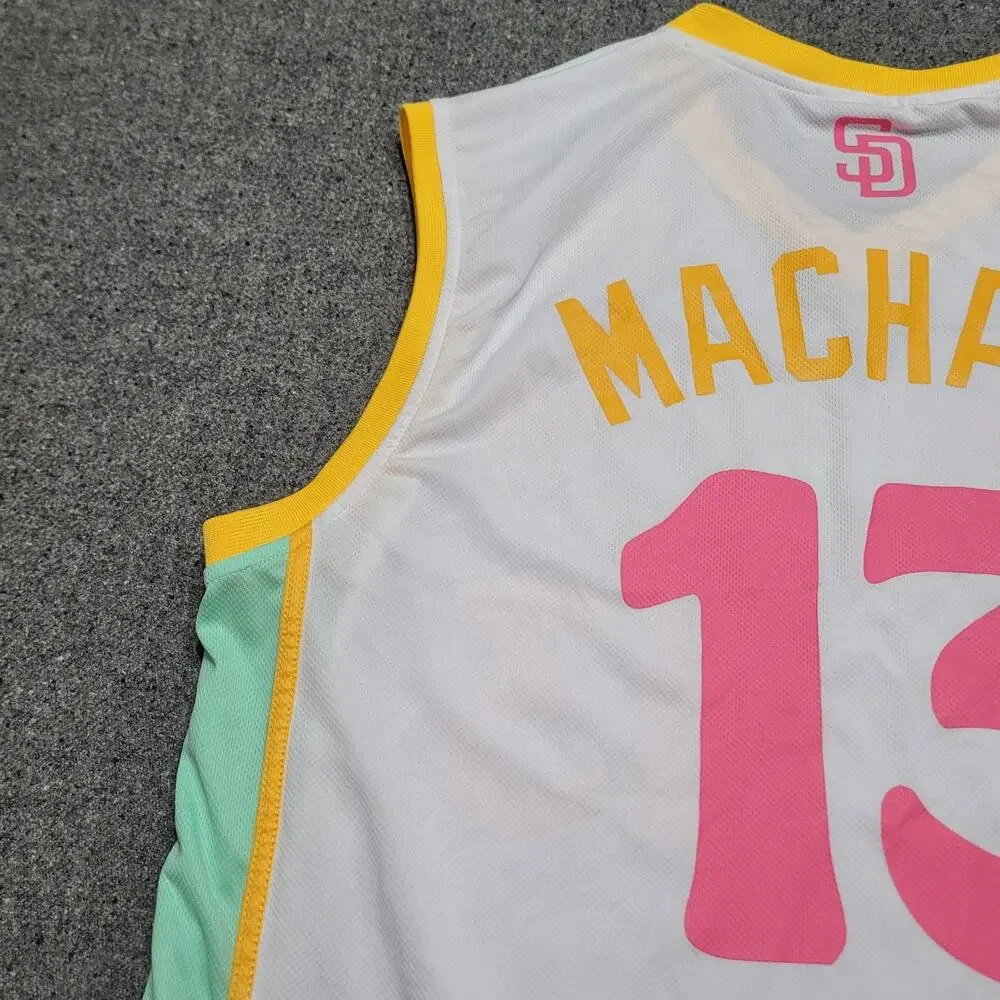 San Diego Padres Jersey Extra Large Manny Machado City Connect Basketball Tank
